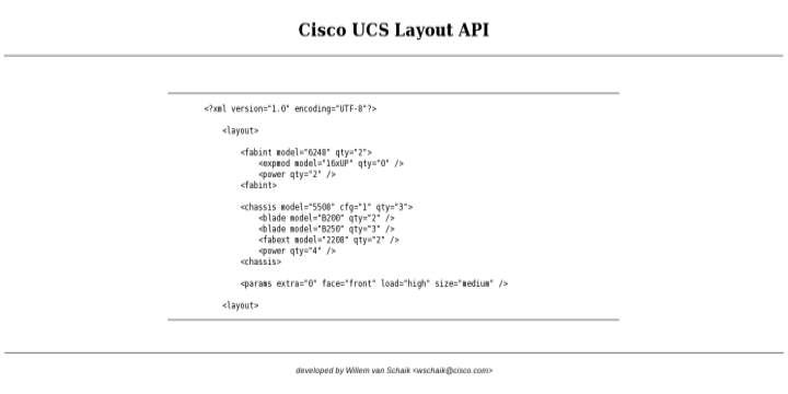 UCS Layout API